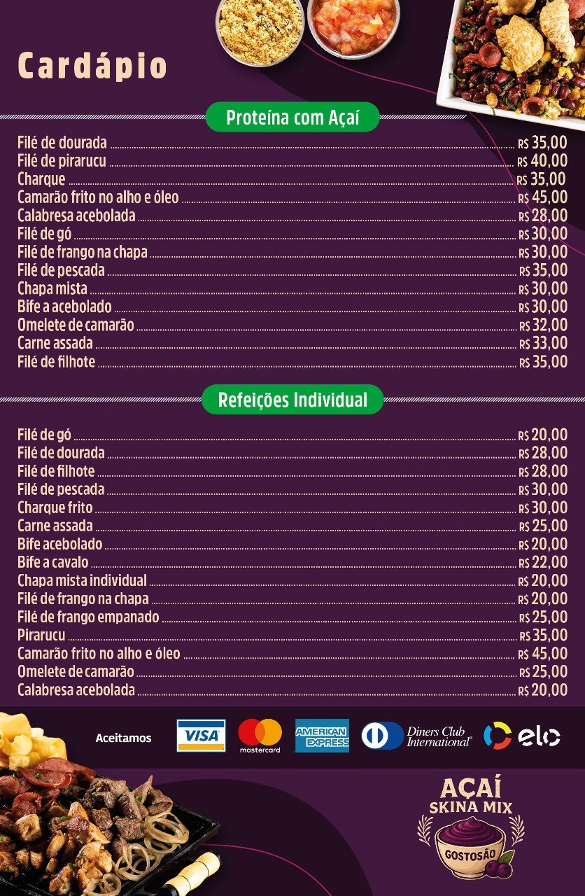 Cardápio 2
